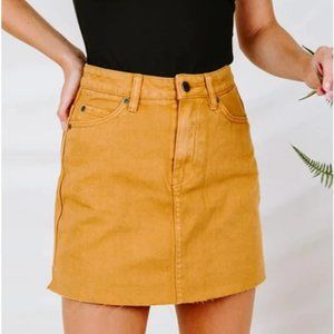 RVCA Rowdy Denim Mini Skirt Size 28